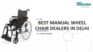Best Manual Wheelchair Dealers in Delhi