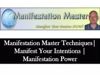 manifestation master techniques manifest your