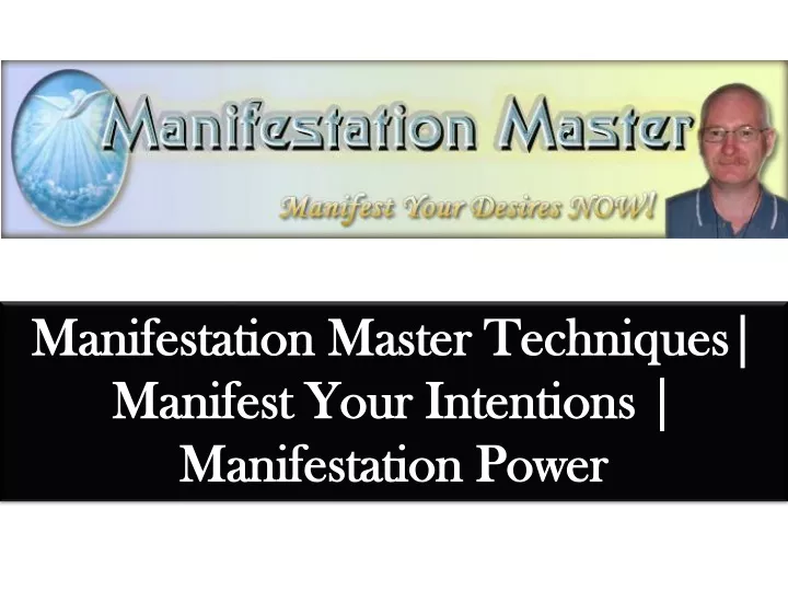 manifestation master techniques manifest your