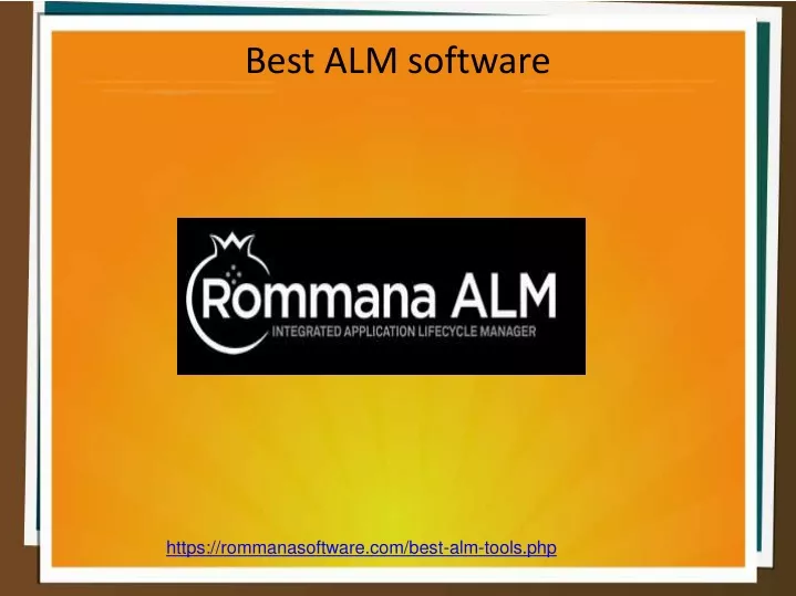 best alm software