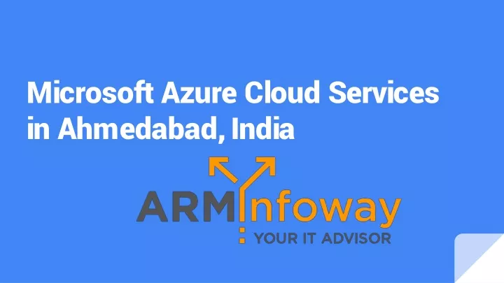microsoft azure cloud services in ahmedabad india