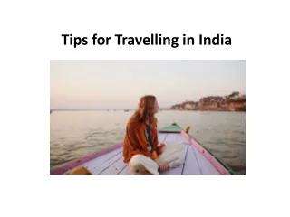 tips for travelling in india