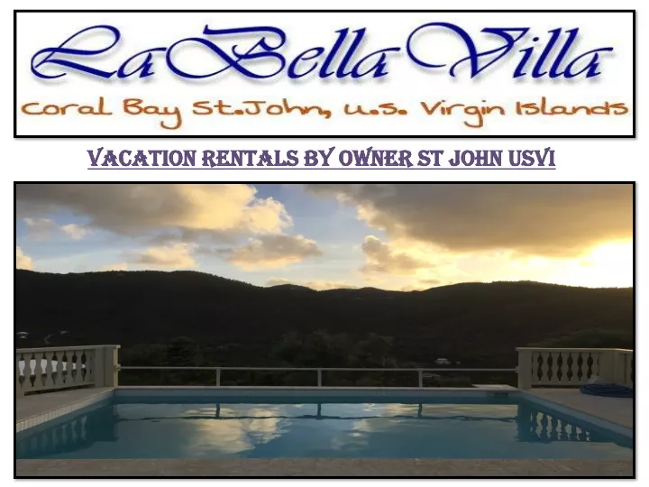 vacation rentals by owner st john usvi