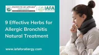 9 Effective Herbs for Allergic Bronchitis Natural Treatment