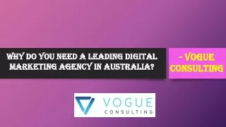 Why Do You Need A Leading Digital Marketing Agency In Australia