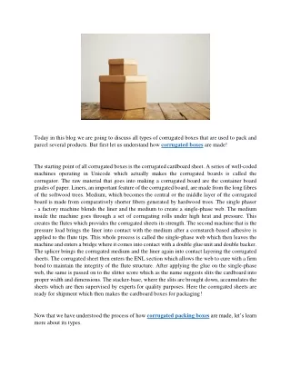 Everything You Need To Know About Corrugated Boxes - Nirmal Packaging
