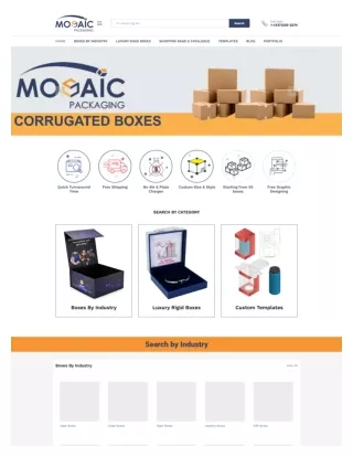 Mosaic Packaging: Custom Boxes, Create your own Custom Packaging