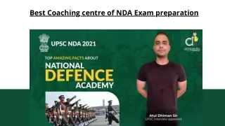 Best Coaching centre of NDA Exam preparation