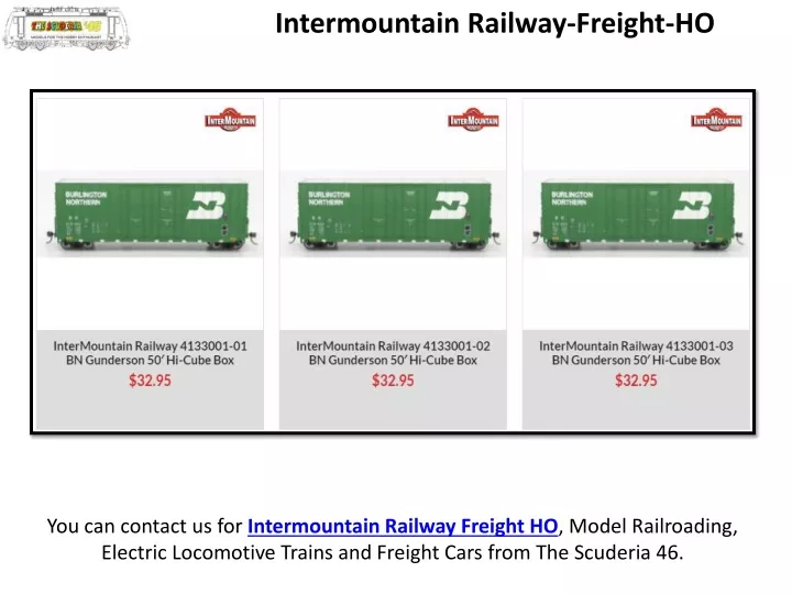 intermountain railway freight ho