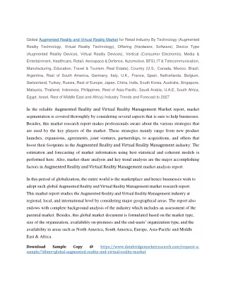 global augmented reality and virtual reality