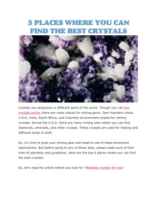 Buy crystals online