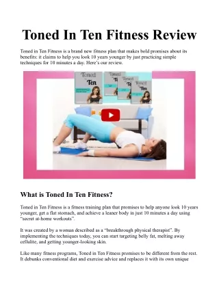 toned in ten fitness review
