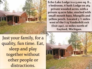 Luxury Vacation Rentals Cottage Michigan