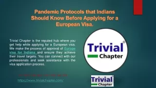 Pandemic Protocols that Indians Should Know Before Applying for a European Visa