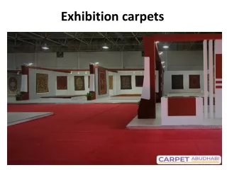 exhibition carpets