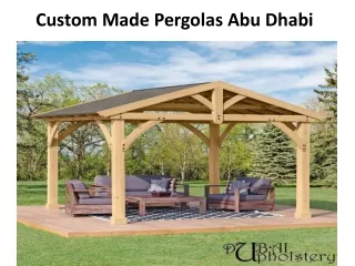 custom made pergolas abu dhabi