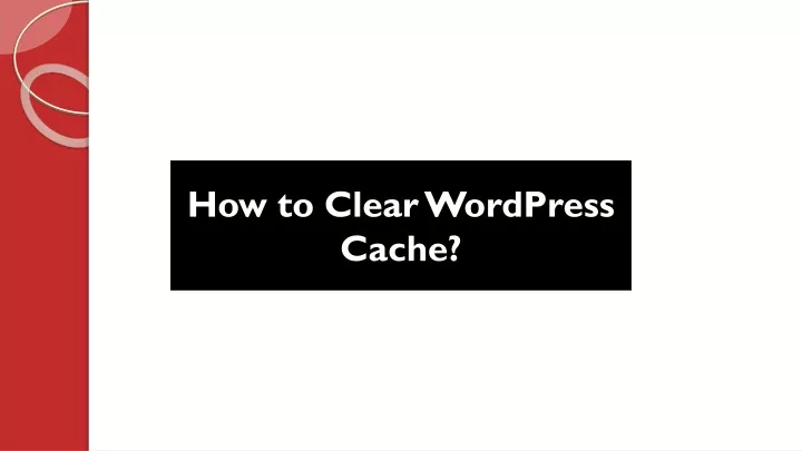 how to clear wordpress cache