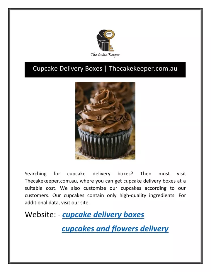 cupcake delivery boxes thecakekeeper com au