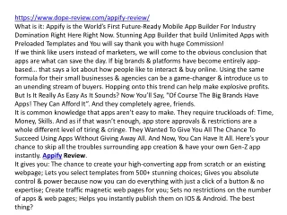 https www dope review com appify review what