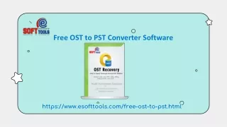 Free OST to PST Converter Tool