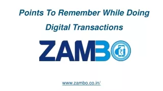Points to remember while doing digital transactions