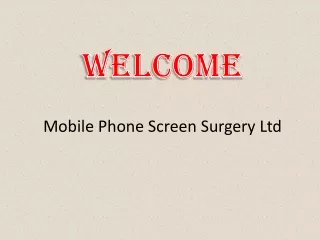 welcome