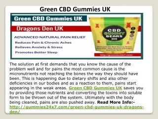 Green CBD Gummies UK Green CBD Gummies