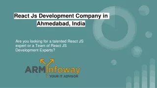 React Js Development Company in Ahmedabad, India