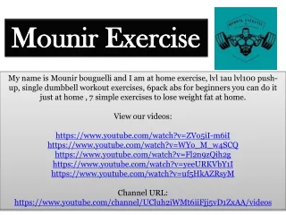 mounir exercise