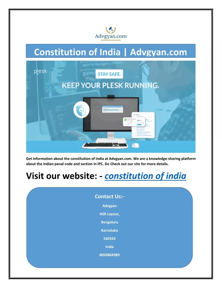 constitution of india advgyan com