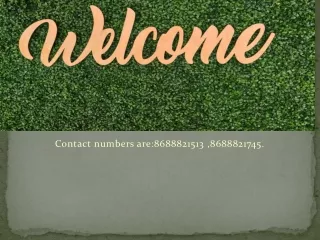 contact numbers are 8688821513 8688821745