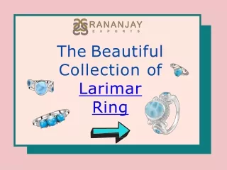 The Beautiful Collection of Larimar Ring