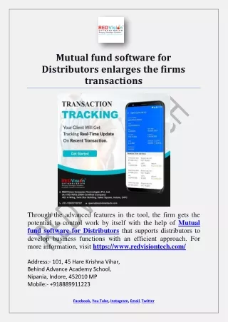 mutual fund software for distributors enlarges