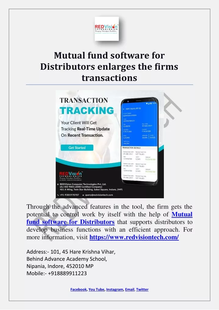 mutual fund software for distributors enlarges