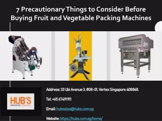 7 Precautionary Things to Consider Before Buying Fruit and Vegetable Packing Machines