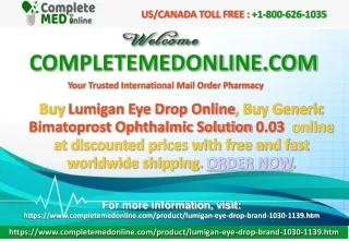 Buy Lumigan Eye Drop Online