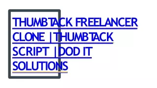 Best Readymade Thumbtack Freelancer Script -  Clone Script
