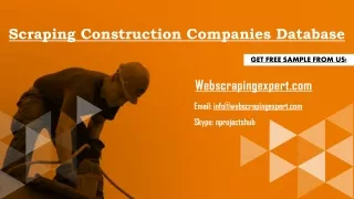 scraping construction companies database
