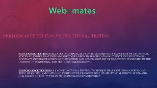 performance testing vs functional testing