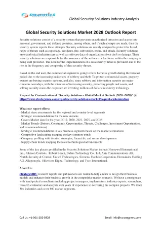 global security solutions industry analysis