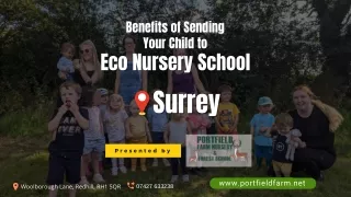 Benefits of Sending Your Child to Eco Nursery School in Surrey