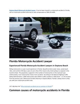 Daytona Beach Car Accident Lawyers