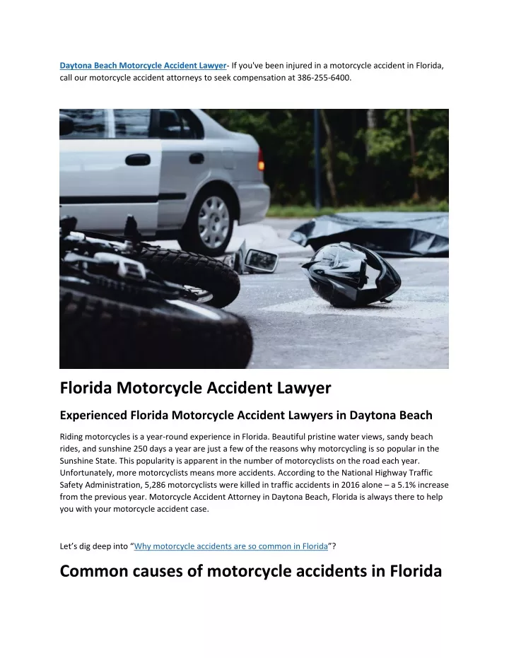 daytona beach motorcycle accident lawyer