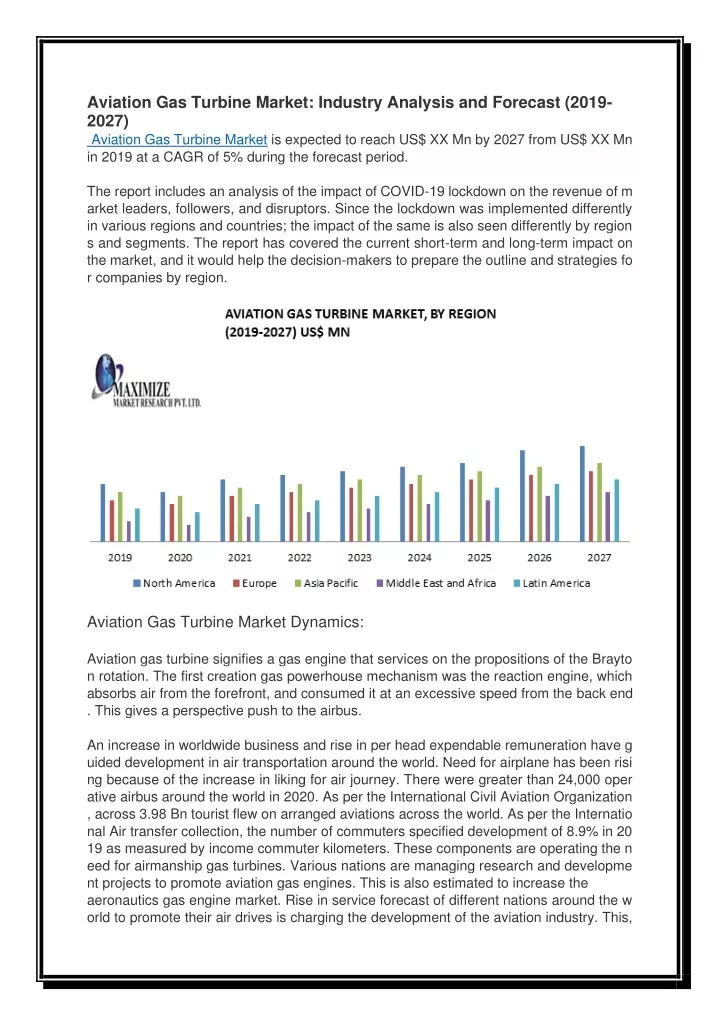 aviation gas turbine market industry analysis