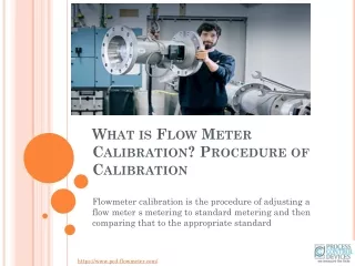 What is Flow Meter Calibration? Procedure of Calibration