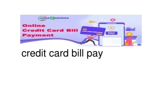 credit card bill pay