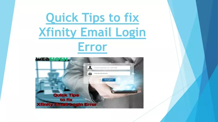 quick tips to fix xfinity email login error