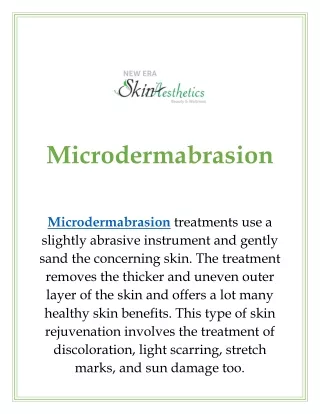 Microdermabrasion