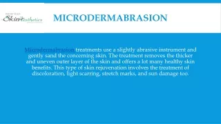 Microdermabrasion