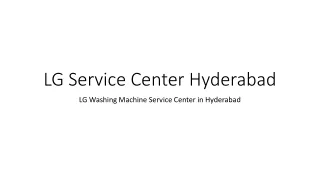 LG Refrigerator Service Center in Hyderabad